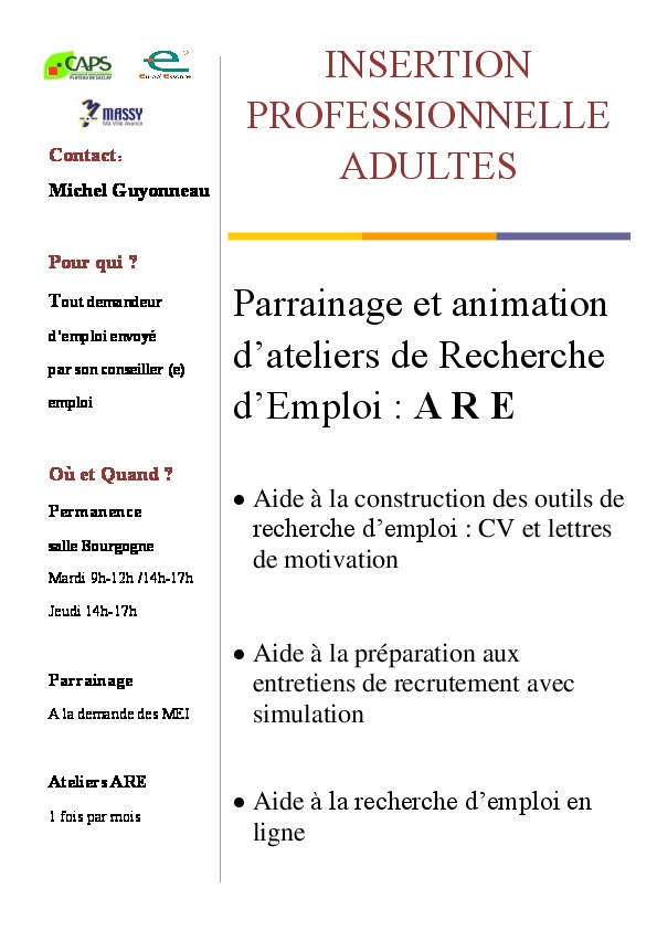 Fiche IP1 Insertion professionelle