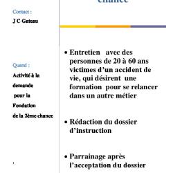 Fiche IP2 fondation 2ieme chance