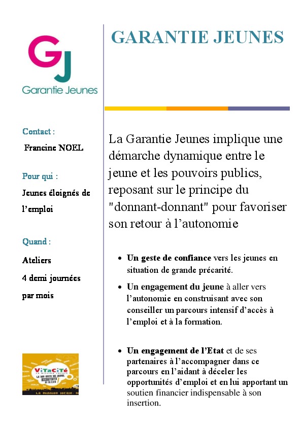 Fiche IP5 Garantie Jeunes